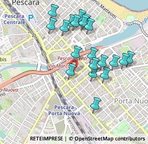 Mappa Via Conte di Ruvo, 65127 Pescara PE, Italia (0.485)