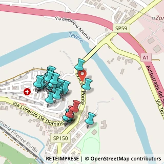 Mappa Via del Ponte, 01028 Orte VT, Italia (0.23793)