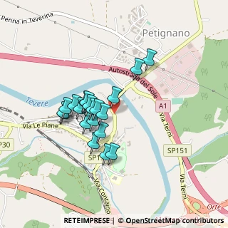 Mappa Via del Ponte, 01028 Orte VT, Italia (0.371)