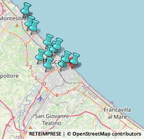 Mappa Via Salvatore Tommasi, 65126 Pescara PE, Italia (3.85231)