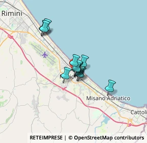 Mappa Viale Misano, 47838 Riccione RN, Italia (2.08538)