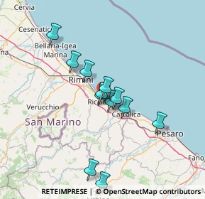 Mappa Viale Misano, 47838 Riccione RN, Italia (11.7725)