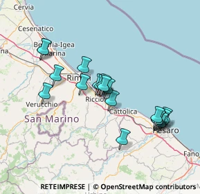 Mappa Viale Misano, 47838 Riccione RN, Italia (13.373)