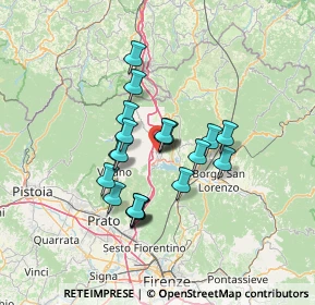 Mappa Via di Badia, 50031 Barberino di Mugello FI, Italia (10.7395)