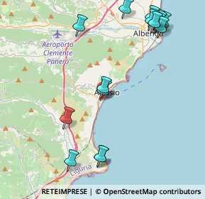 Mappa Piazza Tommaso e Elena Paccini, 17021 Alassio SV, Italia (5.27875)
