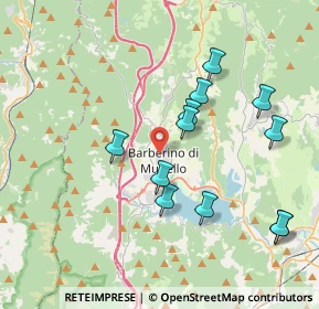 Mappa Via Giovanni Boccaccio, 50031 Barberino di Mugello FI, Italia (3.92083)