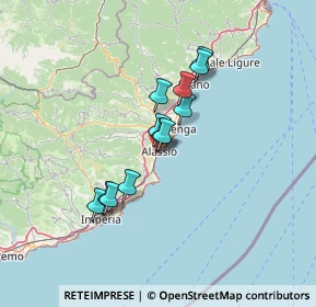 Mappa Via Alessandro Battaglia, 17021 Alassio SV, Italia (10.28417)
