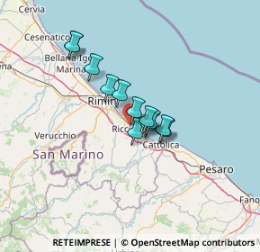 Mappa Viale Modena, 47838 Riccione RN, Italia (8.99083)
