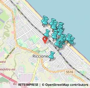 Mappa Viale Modena, 47838 Riccione RN, Italia (0.68)