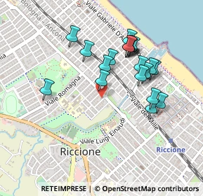 Mappa Viale Modena, 47838 Riccione RN, Italia (0.4325)