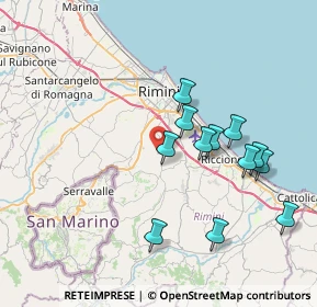 Mappa Via Don Carlo Gnocchi, 47924 Rimini RN, Italia (7.43)