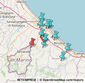 Mappa Via Don Carlo Gnocchi, 47924 Rimini RN, Italia (5.08636)