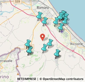 Mappa Via Don Carlo Gnocchi, 47924 Rimini RN, Italia (3.95176)