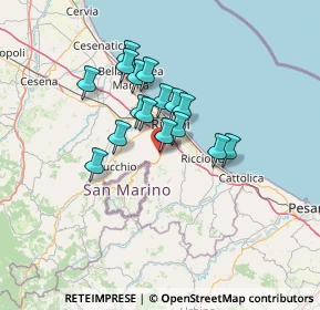 Mappa Casa Del Cane, 47924 Rimini RN, Italia (10.14)