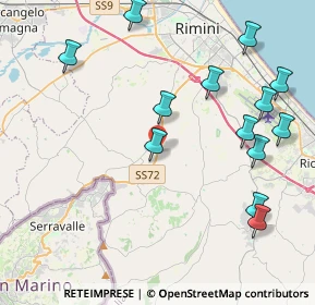 Mappa Casa Del Cane, 47924 Rimini RN, Italia (4.93231)