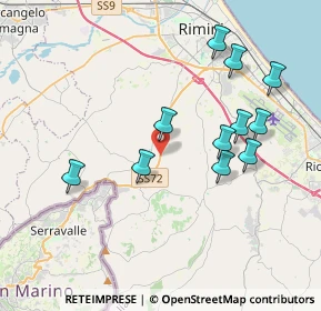 Mappa Casa Del Cane, 47924 Rimini RN, Italia (3.87909)