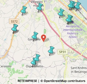 Mappa Via Cantiano, 47924 Rimini RN, Italia (2.72714)