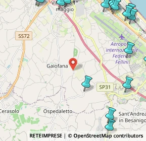 Mappa Via Cantiano, 47924 Rimini RN, Italia (3.6065)