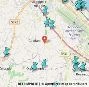Mappa Via Cantiano, 47924 Rimini RN, Italia (3.534)
