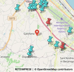 Mappa Via Cantiano, 47924 Rimini RN, Italia (2.7645)