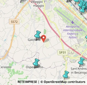 Mappa Via Cantiano, 47924 Rimini RN, Italia (3.59875)