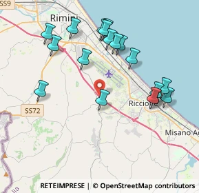 Mappa Via Olmo Longo, 47924 Rimini RN, Italia (4.15111)