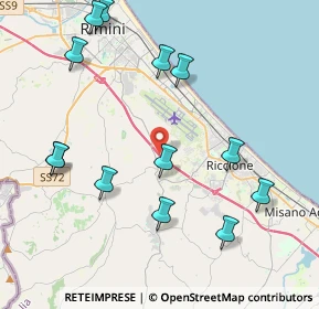 Mappa Via Olmo Longo, 47924 Rimini RN, Italia (4.73308)