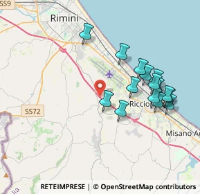 Mappa Via Olmo Longo, 47924 Rimini RN, Italia (3.79467)