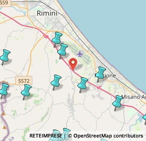 Mappa Via Olmo Longo, 47924 Rimini RN, Italia (6.42467)