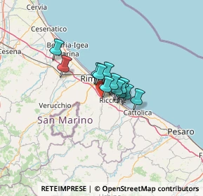 Mappa Via Olmo Longo, 47924 Rimini RN, Italia (6.85833)