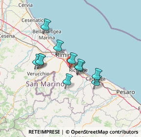 Mappa Via Olmo Longo, 47924 Rimini RN, Italia (10.82)