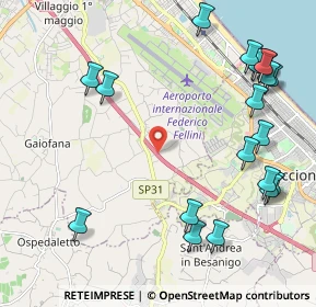 Mappa Via Olmo Longo, 47924 Rimini RN, Italia (2.754)