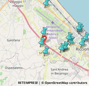 Mappa Via Olmo Longo, 47924 Rimini RN, Italia (2.31357)