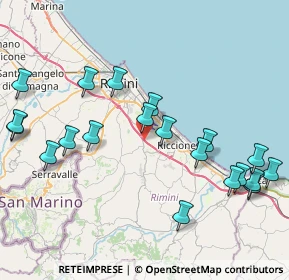 Mappa Via Olmo Longo, 47924 Rimini RN, Italia (9.4575)
