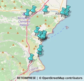 Mappa Via Niccolo Paganini, 17021 Alassio SV, Italia (3.17733)