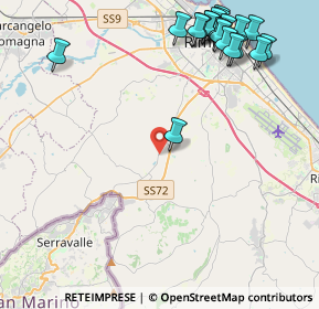 Mappa Via Santa Aquilina, 47924 Rimini RN, Italia (5.6945)