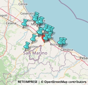 Mappa Via Santa Aquilina, 47924 Rimini RN, Italia (9.78188)