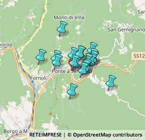Mappa Via Casinò Municipale, 55022 Bagni di Lucca LU, Italia (0.9525)