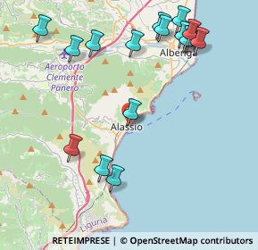 Mappa Via Privata Marconi, 17021 Alassio SV, Italia (5.05588)