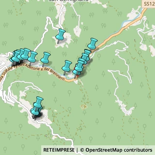 Mappa Strada dell'Abetone e del Brennero, 55022 Bagni di Lucca LU, Italia (1.25556)