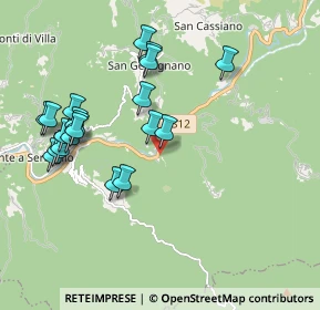 Mappa Strada dell'Abetone e del Brennero, 55022 Bagni di Lucca LU, Italia (2.0685)