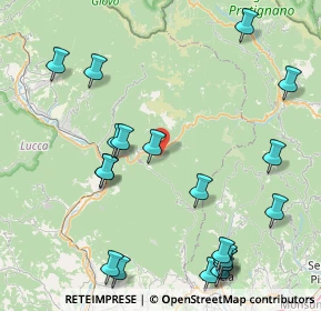 Mappa Strada dell'Abetone e del Brennero, 55022 Bagni di Lucca LU, Italia (10.708)