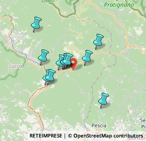 Mappa Strada dell'Abetone e del Brennero, 55022 Bagni di Lucca LU, Italia (5.2975)