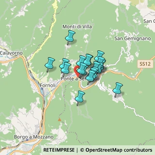 Mappa Via di Serraglia, 55022 Bagni di Lucca LU, Italia (1.016)