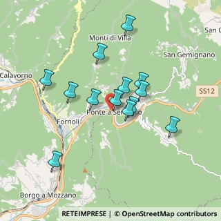 Mappa Via di Serraglia, 55022 Bagni di Lucca LU, Italia (1.60385)