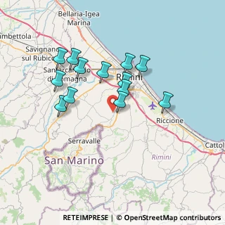 Mappa Via Santa Aquilina, 47923 Rimini RN, Italia (6.51769)