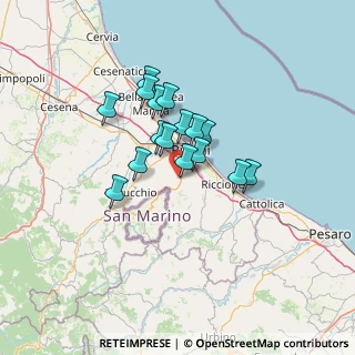 Mappa Via Santa Aquilina, 47923 Rimini RN, Italia (9.76563)