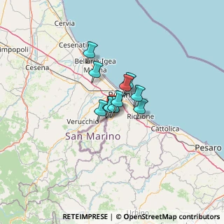 Mappa Via Santa Aquilina, 47923 Rimini RN, Italia (6.32545)