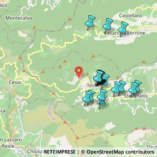 Mappa Unnamed Road, 17020 Testico SV, Italia (1.9)