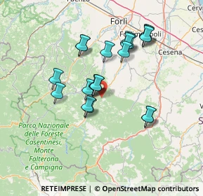 Mappa Via Ca' Seggio, 47012 Civitella di Romagna FC, Italia (12.6875)